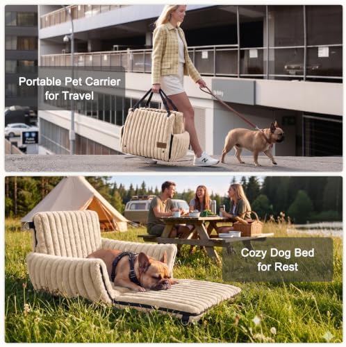 MIXJOY 6-in-1 Dog Car Seat for Small/Medium Dogs up to 23 lbs - Image 2