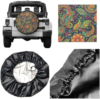 Paisley Spare Tire Cover Wheel Protector Universal Fit - Image 5