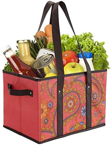Foraineam Reusable Grocery Bags Set Durable Heavy Duty Tote Bag Collapsible - Image 7