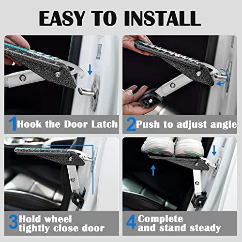 Universal Car Door Step for Car Roof Access, Portable Latch Step - Image 2