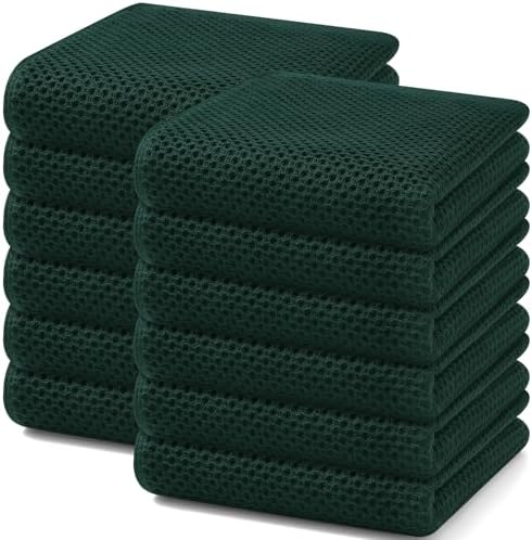 Homaxy 100% Cotton Waffle Weave Kitchen Dish Towels 12-Pack by Homaxy