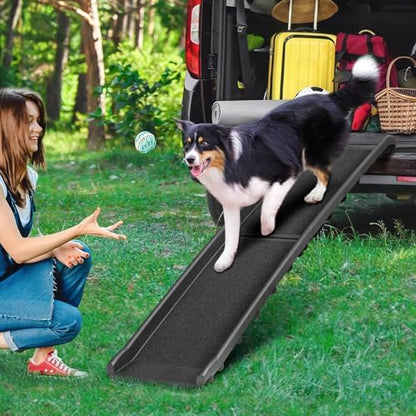 Folding Dog Ramp for Car 61 Inches Dog Ramps for Large Dogs Non-Slip Surface - Image 6