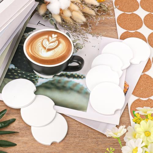 50 Pack 2.56 inch Ceramic Car Sublimation Coasters - Image 4