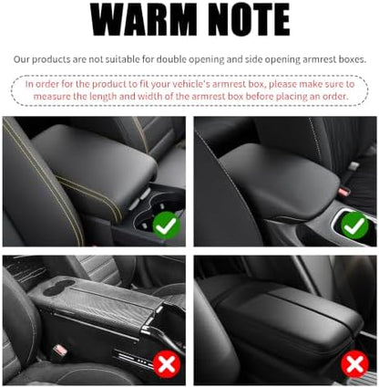 5-in-1 Car Center Console Cover, Leather Car Armrest Cover - Image 7