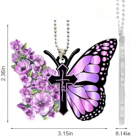 Butterfly Car Hanging Ornament, Hanging Charm Home Decoration Keepsake - Image 6