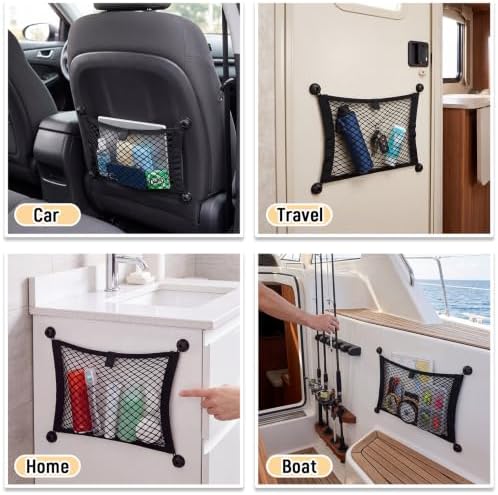 Frienda 2 Pcs Small Cargo Net Boat Storage Mesh Netting, 15 X 9.5 Inches - Image 6