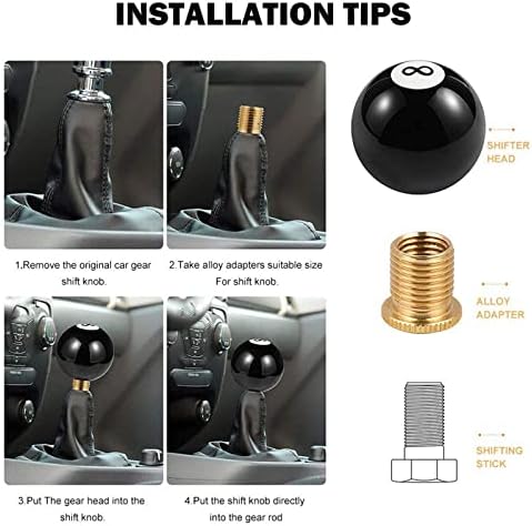 RYANSTAR 8 Ball Shift Knob Acrylic Gear Shifter - Image 5