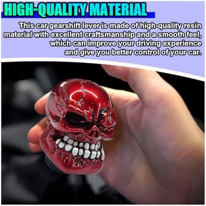 Skull Car Gear Shift Knob, Big Tooth Gear Stick Shifter Knob - Image 4