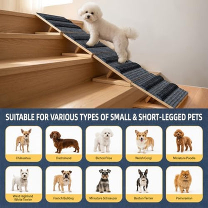 Upgraded Dog Ramps for Stairs, Adjustable Stair Ramp for Dogs - Image 7