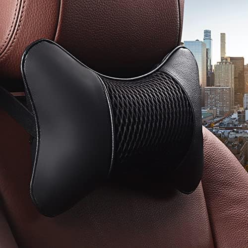 2 Packs Car Neck Pillows Dual-Side PU Leather Car Headrest - Image 6