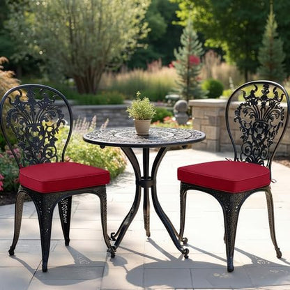 Outdoor Chair Cushions Set of 2: Waterproof & Fade Resistant Patio Furniture - Image 2