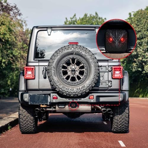 2 Inch Black Dragon Eye Trailer Hitch Cover Rubber Receiver Tube Plug Cap - Image 6