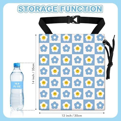 Checkered Smiling Daisy Car Trash Bag - Image 2