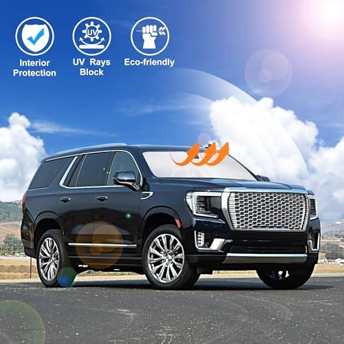 Windshield Sun Shade for 2021-2025 GMC Yukon XL/Chevy Suburban - Image 6