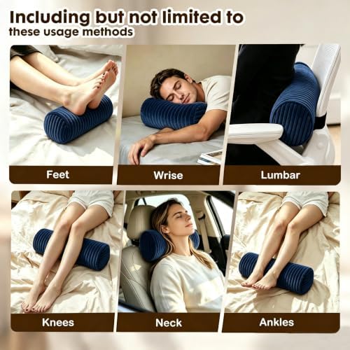 Corduroy Lumbar Roll Support Pillow - Image 4