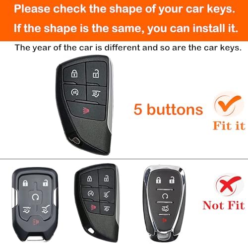 for Chevrolet Key Fob Cover, TPU Protective Key Case - Image 3