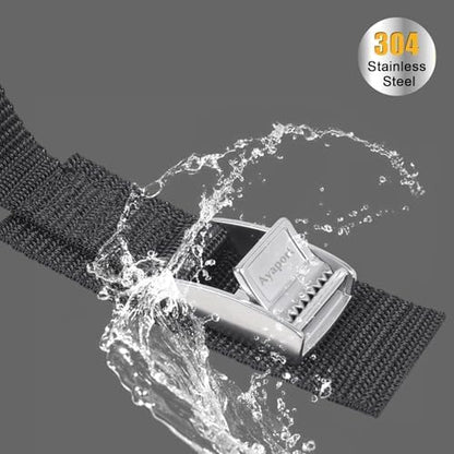 Ayaport Lashing Straps with Stainless Steel Buckles Adjustable Cam Buckle Tie - Image 2
