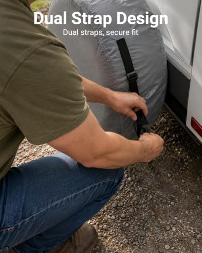 RV Tire Covers Set of 4, Fits 23"to 26" Tires - Image 3