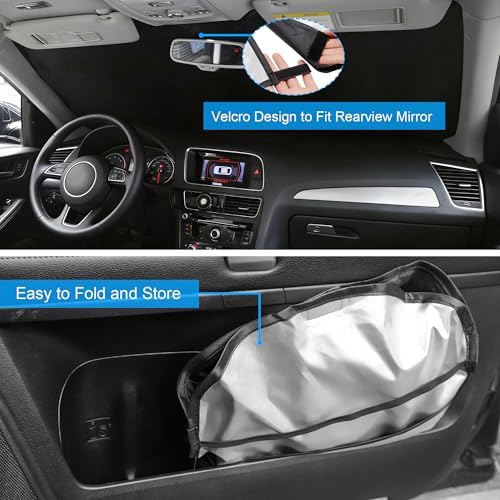Windshield Sun Shade Sunshade for 2019-2023 Hyundai Santa Fe - Image 5