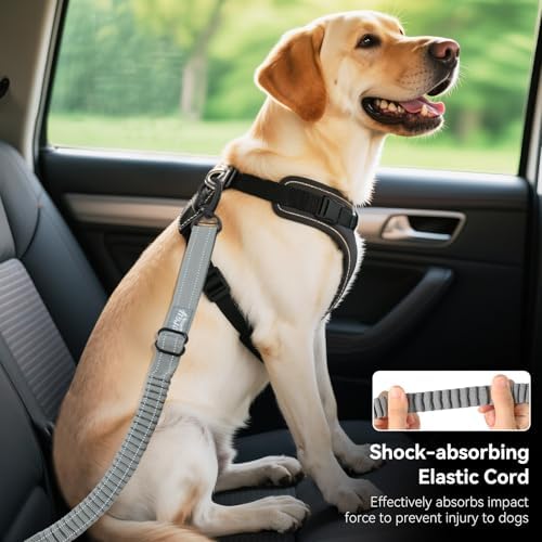2Pcs Dog Seat Belt, Dog Car Seat Belt Bungee - Image 5
