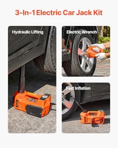 VEVOR Electric Car Jack, 5 Tons /11000 lbs, Electric Scissor Jack - Image 2