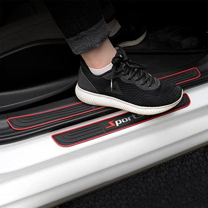 AICEL Car Door Sill Plate Protectors, Universal Car Door Entry Decoration - Image 6