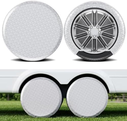 MOONET Oxford Fabric Tire Covers Sliver 2-Pack, by Moonet