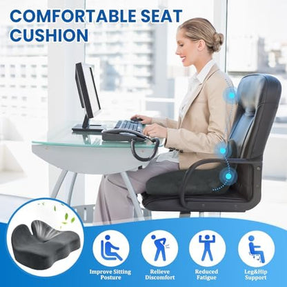 CushZone Ergonomic Seat Cushion, Sciatica Support - Image 4