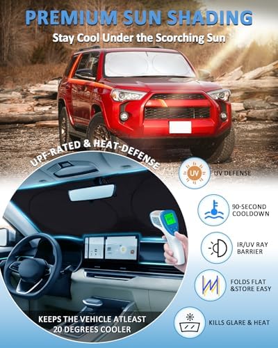 Custom Fit 4-Runner Windshield Sunshade - Image 2