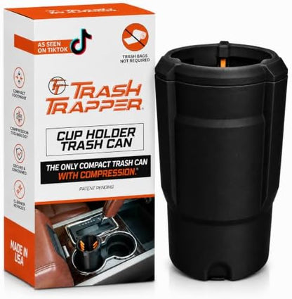 Trash Trapper Car Trash Can Cup Holder | Small Car Trash Can | Fits in Most by TrashTrapper