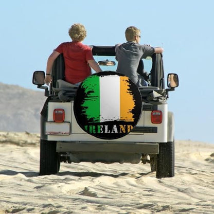 Generic Vintage Ireland Irish Flag Tire Covers, Dust-Proof Weatherproof Wheel - Image 6