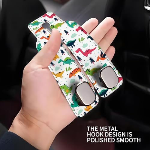 Car Seat Headrest Hook, Universal Leather Cute Hanger Holder Hook, Storage - Image 4