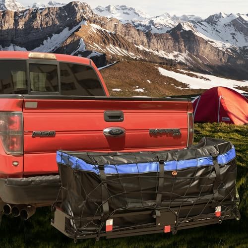 FORWODE 60x20x6 Hitch Carrier for 2 Inch Receiver, 500LB Capacity Hitch Mount - Image 3