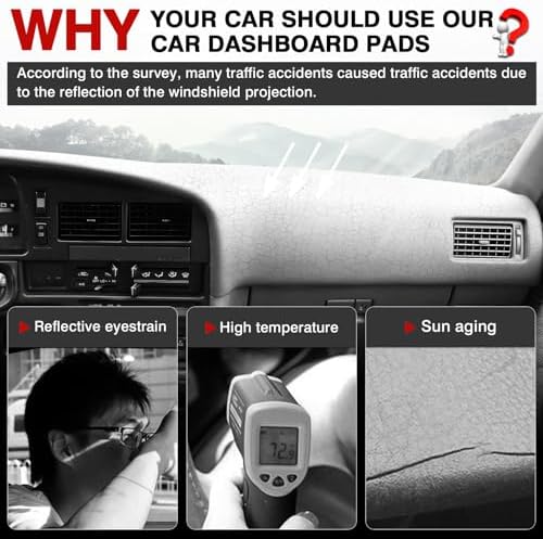 Autorder Dashboard Cover Mat for 1990-1995 Toyota 4Runner Pickup Truck - Image 2