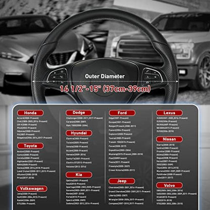 SEG Direct Steering Wheel Cover 14.5-15 inch Standard Size - Image 6
