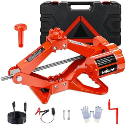 Nilight Electric Car Jack 3 Ton 12V Scissor Lift Jacks by Nilight