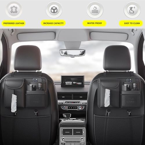 Tumecos Car Seat Back Storage Bag, Backseat Organizer - Image 2