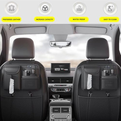 Tumecos Car Seat Back Storage Bag, Backseat Organizer - Image 2