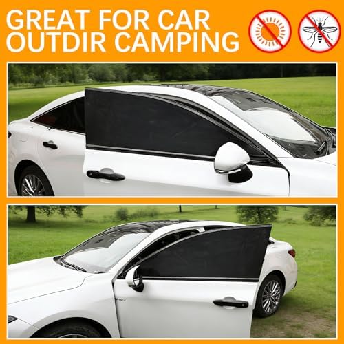 4 Pack Car Window Sunshades Privacy Protection, UV Protection, Breathable and - Image 6