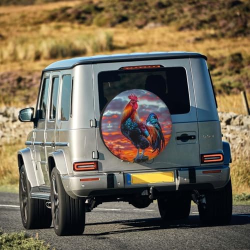 Rooster Spare Tire Cover Weatherproof Universal Wheel Protectors Wheel Covers - Image 7