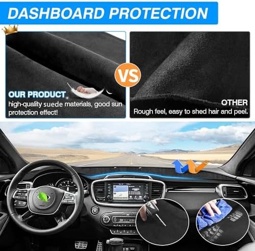 Cartist Dash Cover for Kia Sorento 2016-2020 Dashboard Cover Mat - Image 3