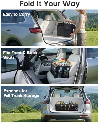 HOTOR Trunk Organizer, Sturdy Foldable - Image 4