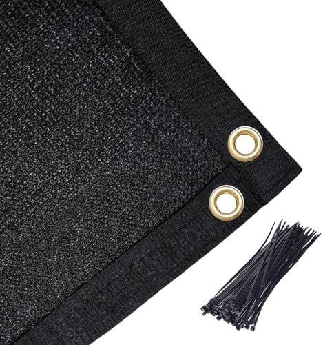 Amagenix 90% Shade Fabric 4'X 15' Black Sun Shade Cloth - Image 6