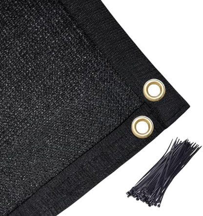 Amagenix 90% Shade Fabric 4'X 15' Black Sun Shade Cloth - Image 6