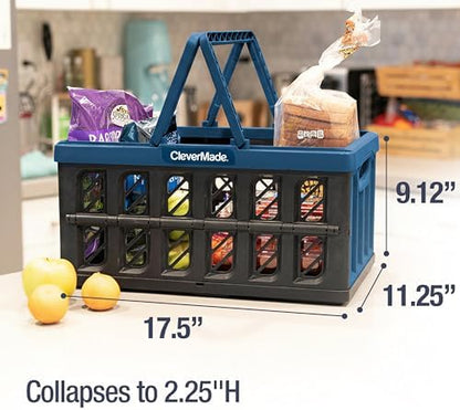 CleverMade Eco Collapsible Shopping Basket - Image 4