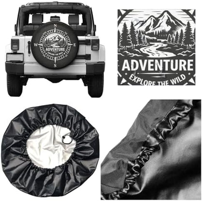 Spare Tire Cover，Compass Camper Spare Tire Cover Waterproof Sun Protection - Image 5
