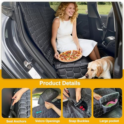 Meginc Dog Car Seat Covers for Model 3, Rear Seat Protector for Dogs &Kid - Image 5
