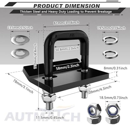 AUTMATCH Hitch Tightener Anti-Rattle Clamp - Image 4