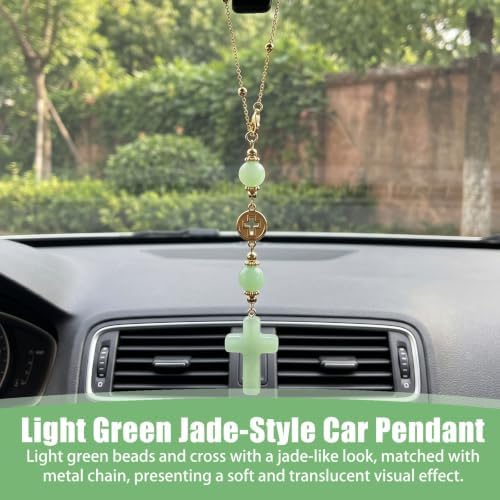 Crystal Hanging Car Charm, Stone Style Car Decor - Image 4