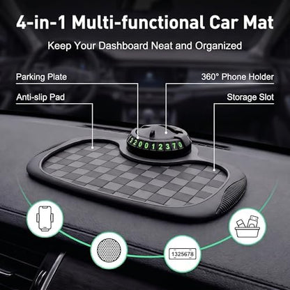 Multifunction Car Anti-Slip Mat, Large Sticky Pad & Rotatable Phone Holder & - Image 3